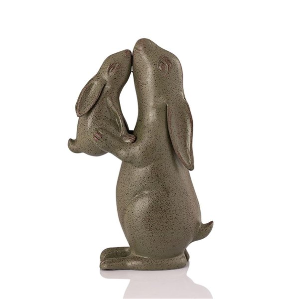 Spi 21 x 12 x 6 in. Tender Moment Rabbits Garden Sculpture 53045